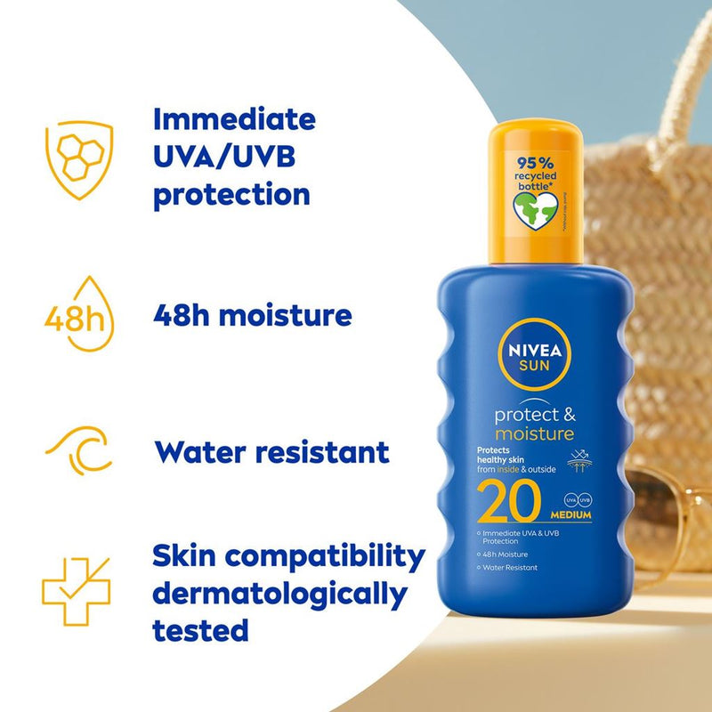 Nivea Sun Protect & Moisture SPF20+ Spray 200ML