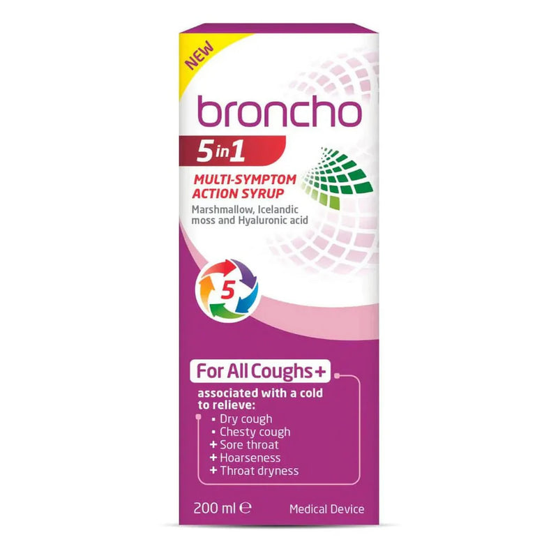 Broncho 5in1 Multi-Symptom Action Syrup 200ML