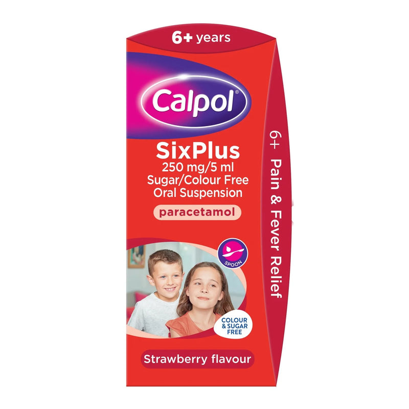 Calpol SixPlus Oral Suspension Sugar Free 140ml