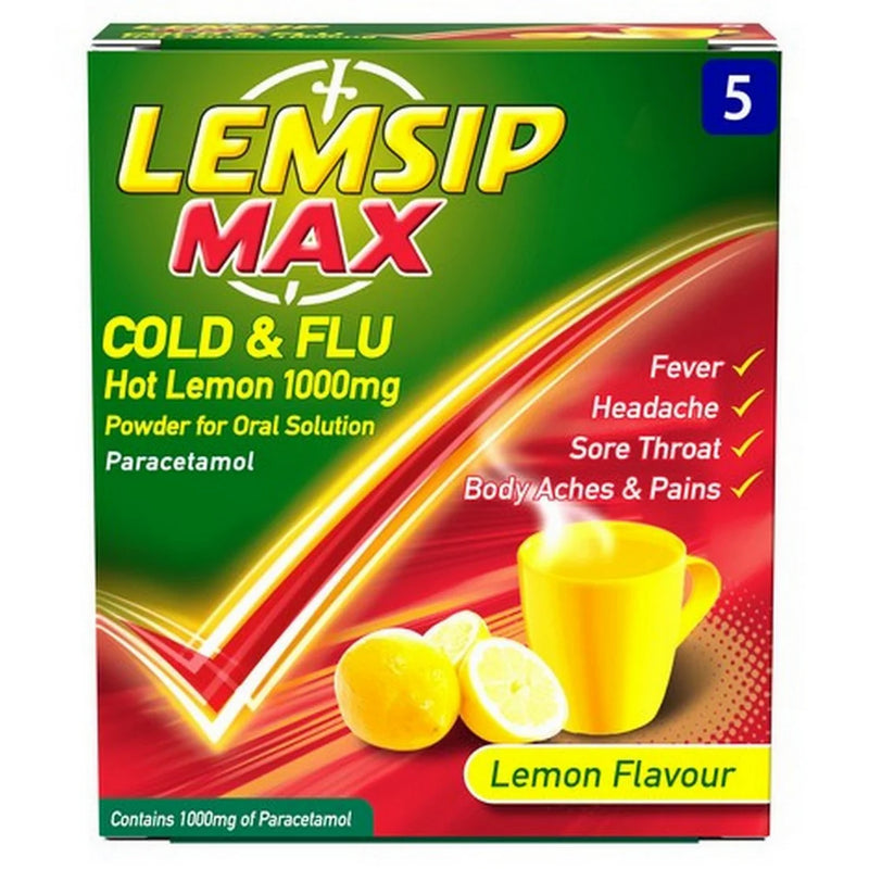 Lemsip Max Cold & Flu Lemon - 5 Sachets