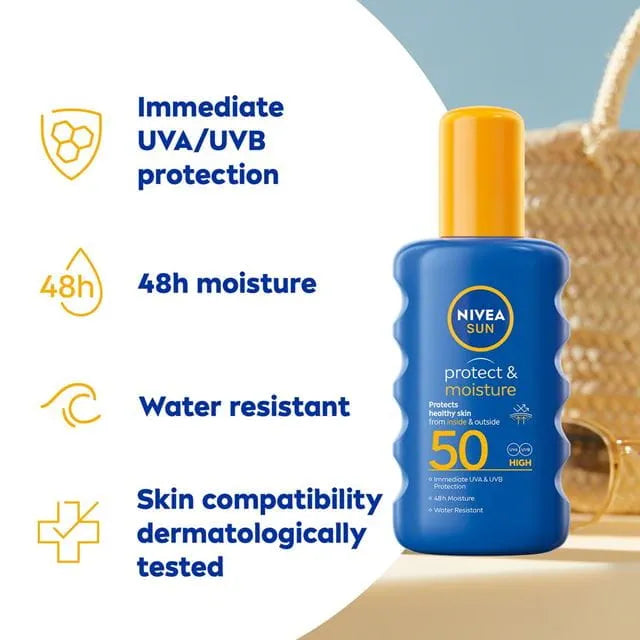 Nivea Sun Protect & Moisture SPF50+ Spray 200ML