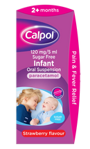 Calpol Infant Oral Suspension Sugar Free 140ml