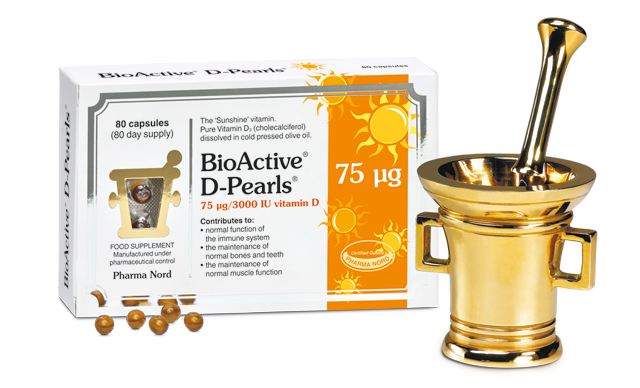 PharmaNord BioActive D-Pearls 75ug-240 Capsules