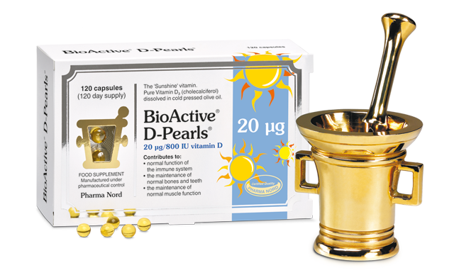PharmaNord BioActive D-Pearls 20ug-120 Capsules