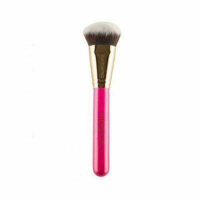 Blank Canvas F06 Bevelled Foundation Contour Brush Gold Hot Pink