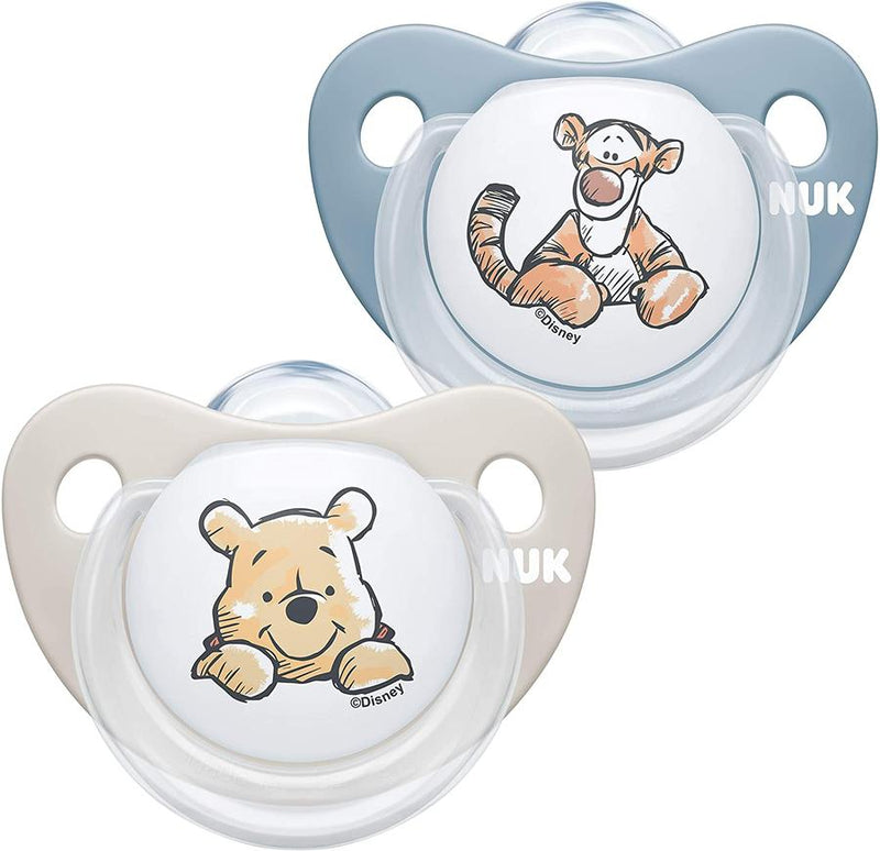 Nuk Winnie The Pooh Silicone Soother Size 2 (6-18months) 2 Pack