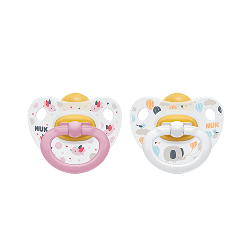Nuk Happy Kids Latex Soother Size 1 (0-6months) 2 Pack