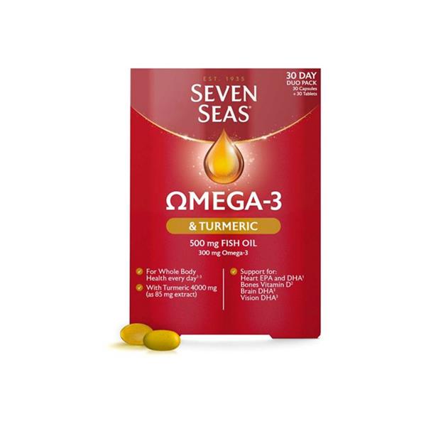 Seven Seas Omega-3 & Turmeric 30 Day Duo Pack