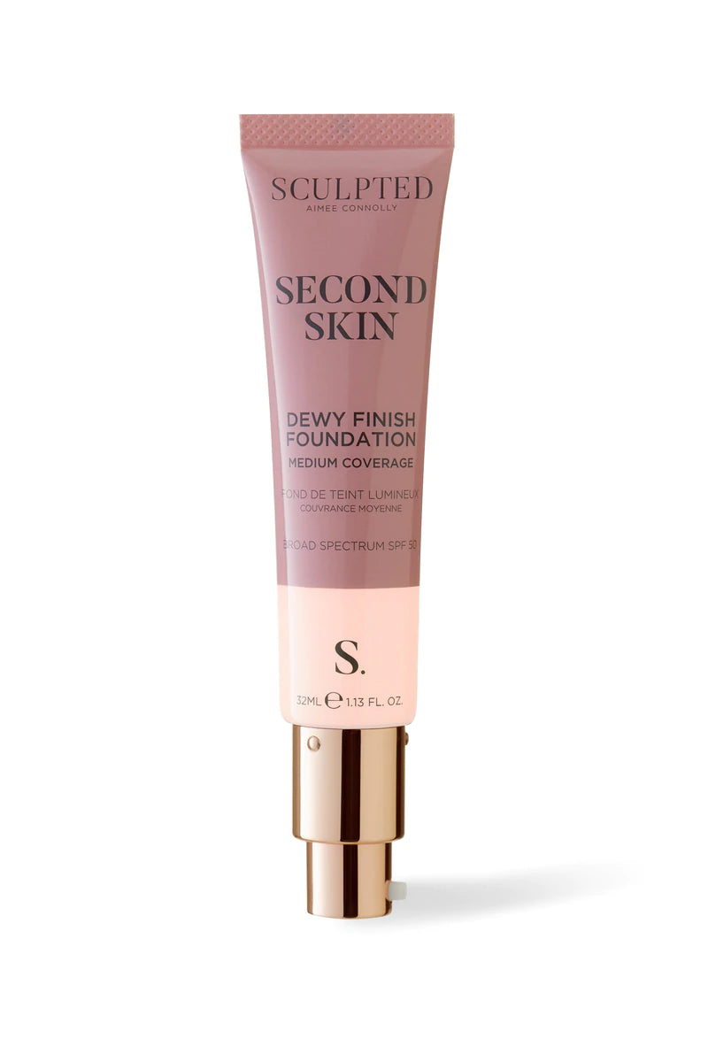 Sculpted By Aimee Second Skin Foundation Dewy Finish- Porecelain