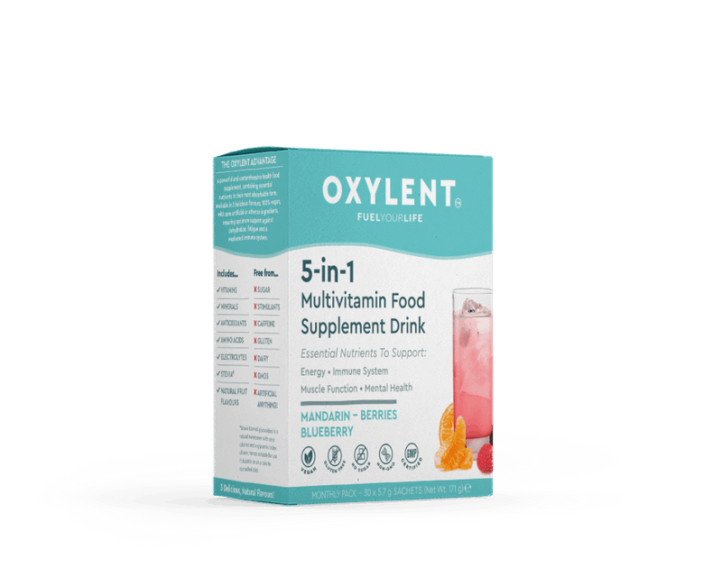 Oxylent Variety Pack (Berries, Mandarin & Blueberry) 30 Sachets