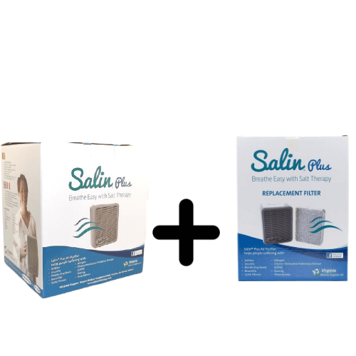 Salin Plus Breathe Easy Salt Therapy & One Filter