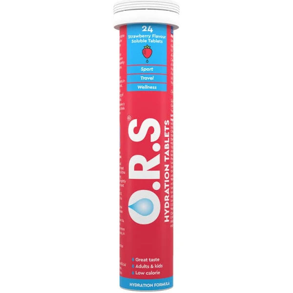 O.R.S Hydration Tablets x24 Strawberry