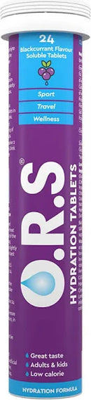 O.R.S Hydration Tablets x24 Blackcurrant